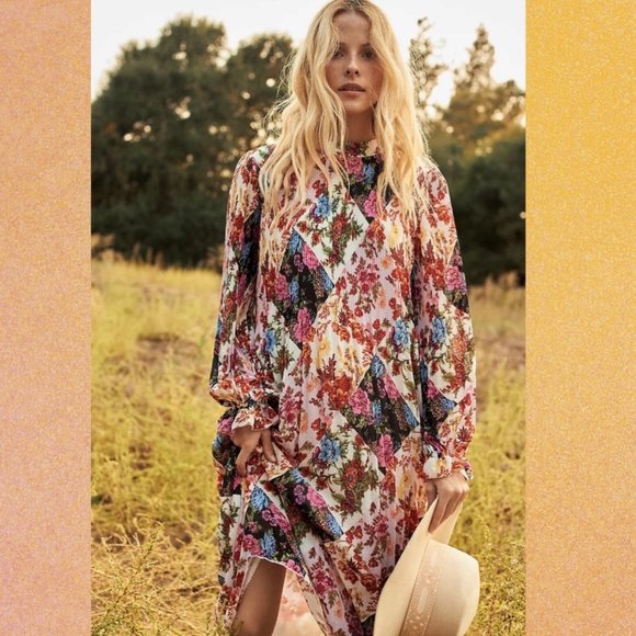 Anthropologie Maeve Shara Pleated Midi Dress - Picture 4 of 12